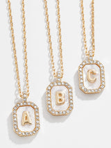 BaubleBar Gold & Mother of Pearl Initial Necklace - Mother Of Pearl - 
    Enjoy 20% off - This Week Only
  

