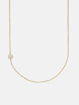 BaubleBar 18K Gold Asymmetrical Heart Necklace - Heart -
18K gold plated sterling silver, Cubic Zirconia stones
