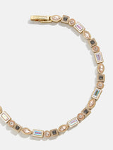 BaubleBar Kayden Bracelet - Gold - 
    Enamel and mixed stone tennis bracelet
  
