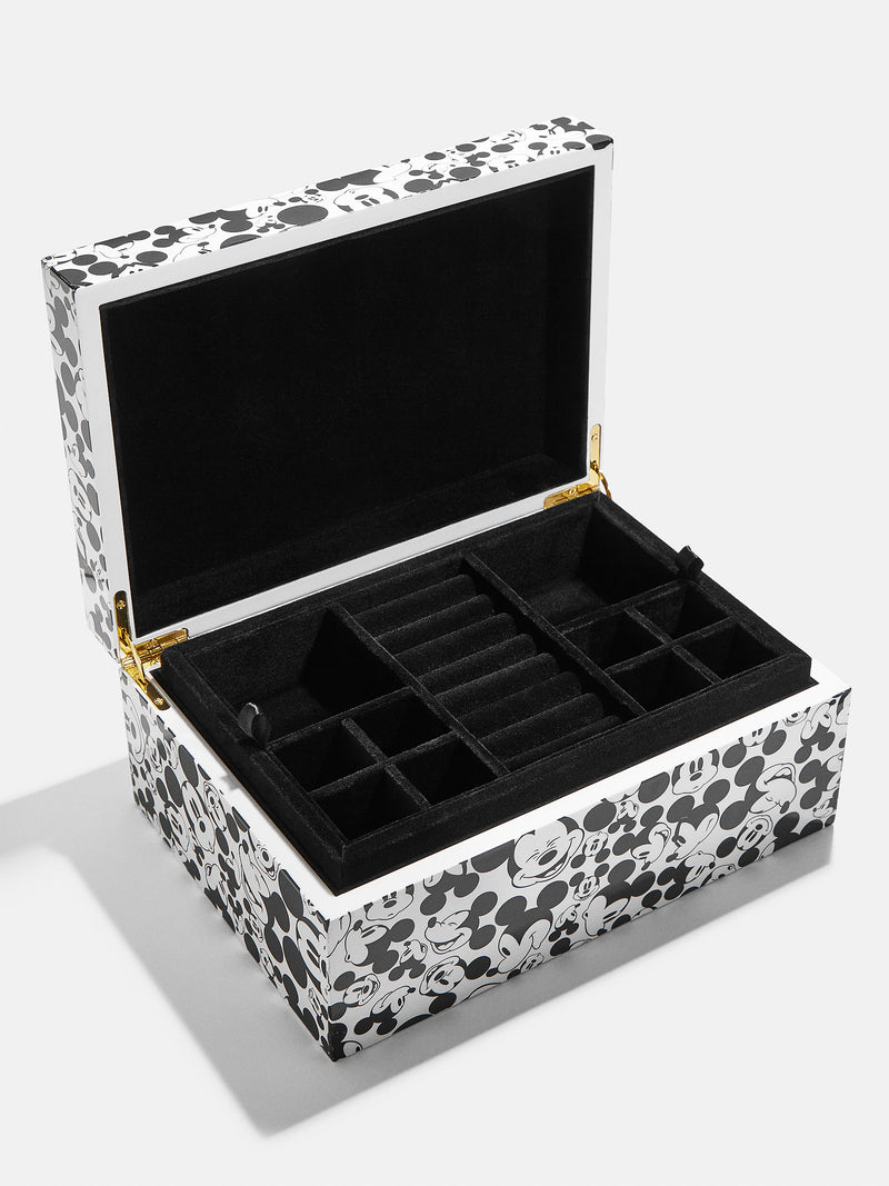 BaubleBar Mickey Mouse Disney Jewelry Lacquer Box - Black/White - 
    Disney jewelry case
  
