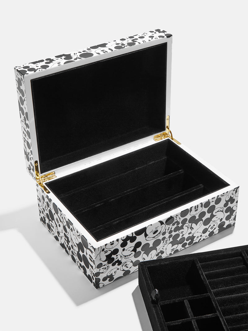 BaubleBar Mickey Mouse Disney Jewelry Lacquer Box - Black/White - 
    Disney jewelry case
  
