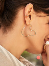 BaubleBar Mickey Mouse Disney Outline Hoop Earrings - Gold - 
    Disney hoop earrings
  
