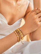 BaubleBar Yellow - 
    Semi-precious stretch bracelet
  
