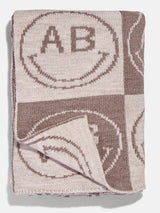 BaubleBar All Smiles Custom Blanket - Tan/Brown - 
    Enjoy 20% off - Ends Tonight
  
