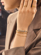 Disney Mickey Mouse Pisa Custom Bracelet - Gold/Pavé