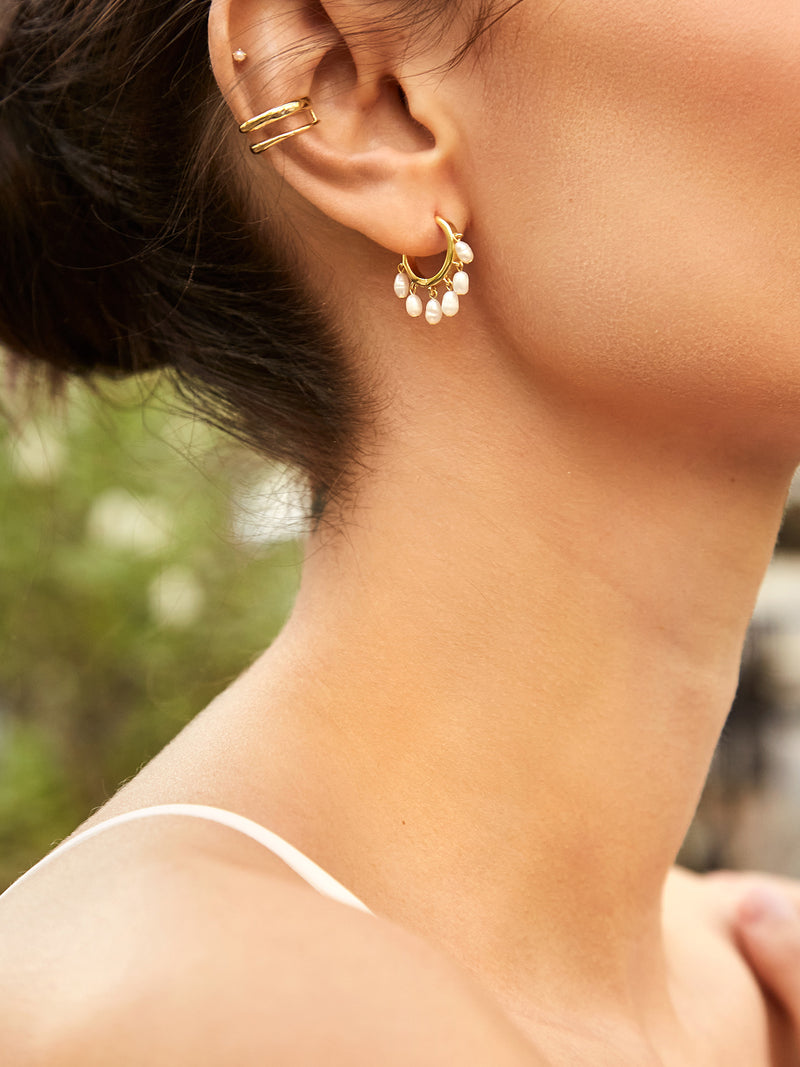 BaubleBar Emily 18K Gold Earrings - Pearl - 
    Enjoy 20% off - This Week Only
  

