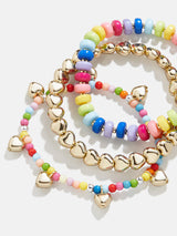 BaubleBar Beads Please Kids' Bracelet Set - Kids' Hearts - 
    Three kids' beaded bracelets
