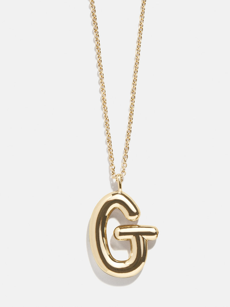 BaubleBar G - 
    Gold initial pendant necklace
  

