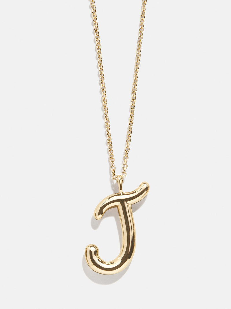 BaubleBar J - 
    Gold initial pendant necklace
  
