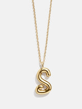 BaubleBar S - 
    Gold initial pendant necklace
  
