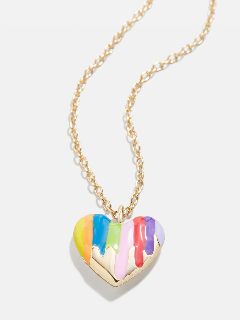 BaubleBar Sadie Kids' Necklace - Multi - 
    Kids' heart necklace
  
