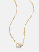 BaubleBar Yolanda 18K Gold Necklace - Clear/Gold - 
    18K Gold Plated Sterling Silver, Cubic Zirconia stones
  
