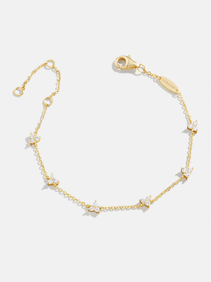 Sadira 18K Gold Bracelet - Flower Trio