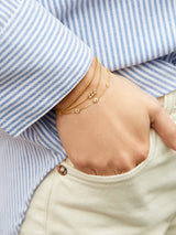 BaubleBar Petunia 18K Gold Bracelet - Clear Flower -
It's Black Friday Week: Enjoy 30% off.