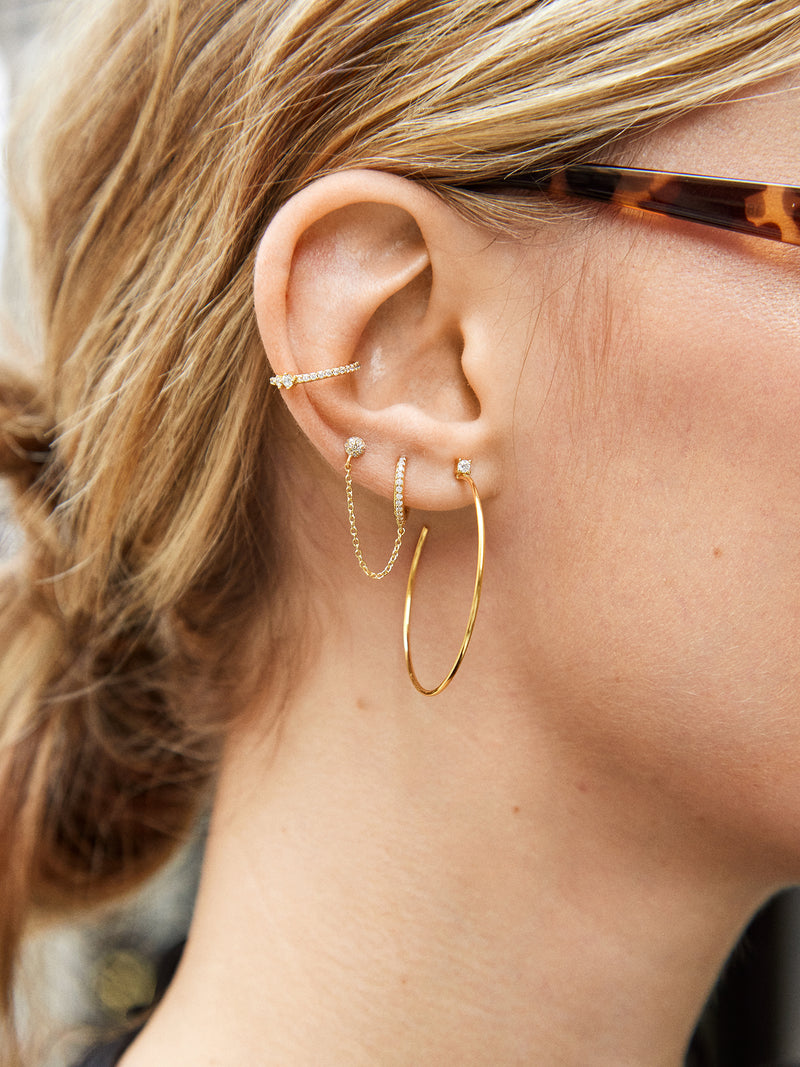 BaubleBar Leighton 18K Gold Earring Set - Gold/Pavé - 
    Enjoy 20% off - This Week Only
  

