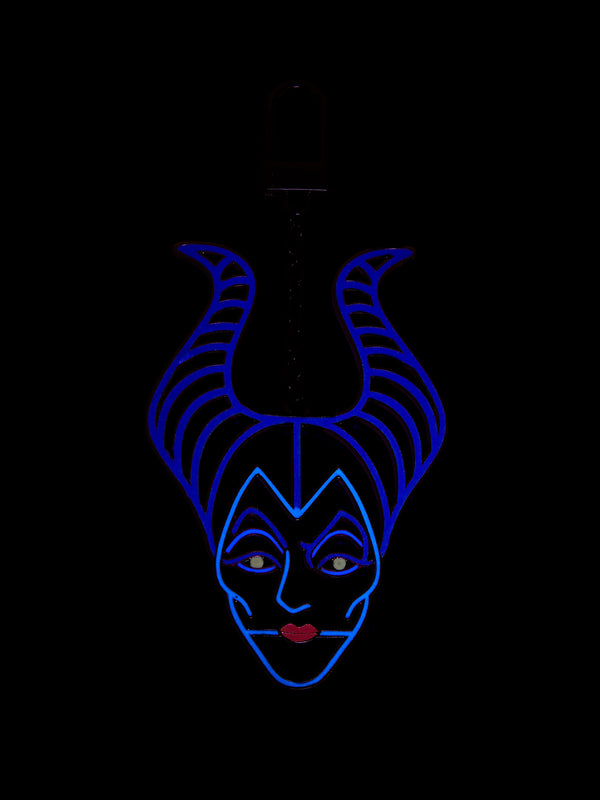 disney Maleficent 2D Glow-in-the-Dark Bag Charm - Glow-in-the-Dark Maleficent