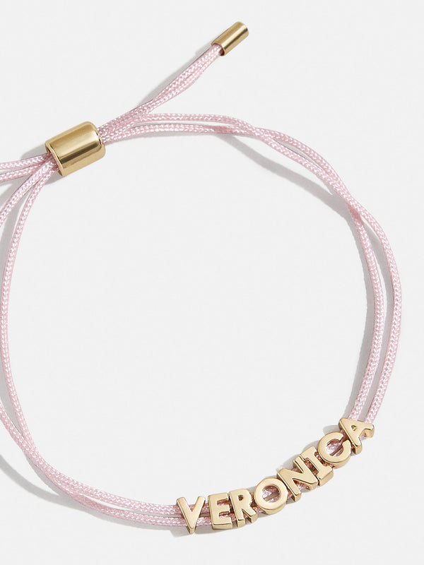 Custom Cord Bracelet - Light Pink