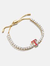 BaubleBar MLB Gold Tennis Bracelet - Texas Rangers - 
    MLB pull-tie bracelet
  
