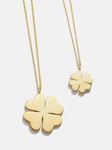 BaubleBar Clover 18K Gold Custom Pendant Necklace - Gold - 
    18K Gold Plated Sterling Silver
  
