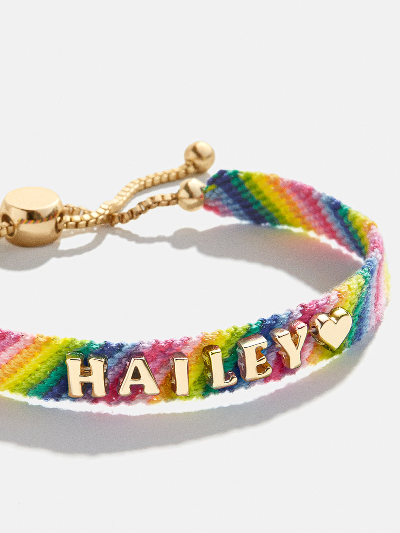 BaubleBar Custom Woven Friendship Bracelet - Rainbow Diagonal - 
    Customizable bracelet
  
