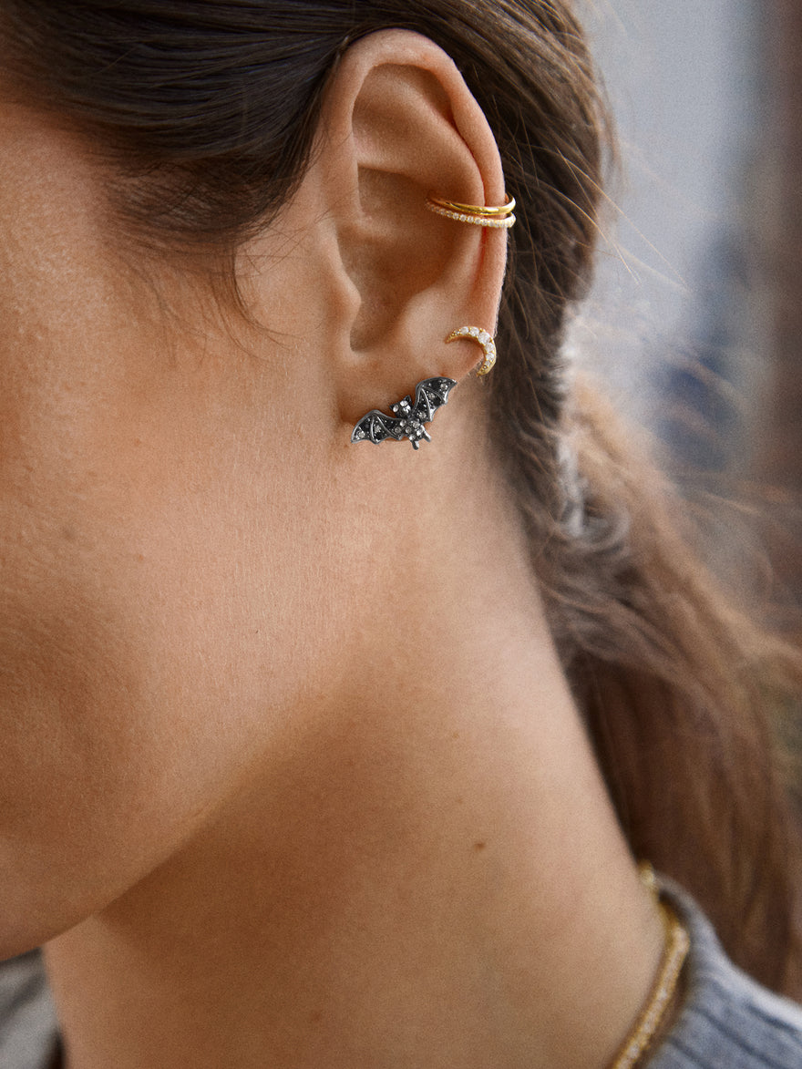 Batty About You Stud Earrings - Bat