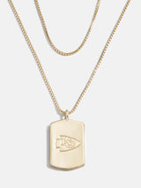 BaubleBar WEAR By Erin Andrews x BaubleBar Kansas City Chiefs Necklace Set of 2 - Gold - 
    NFL Necklace Set