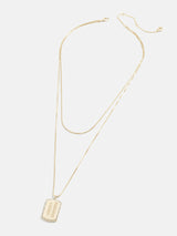BaubleBar WEAR By Erin Andrews x BaubleBar Kansas City Chiefs Necklace Set of 2 - Gold - 
    NFL Necklace Set