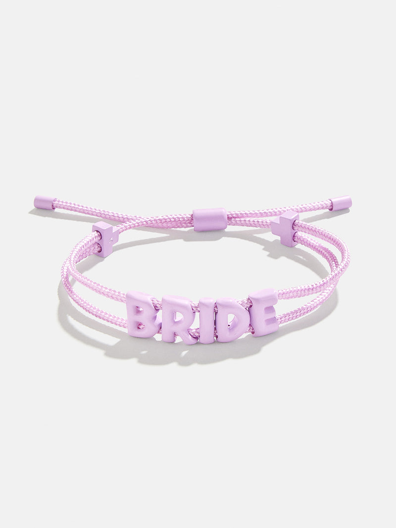 BaubleBar Bride - 
    Adjustable pull-tie bracelet - 10 different phrases available
  
