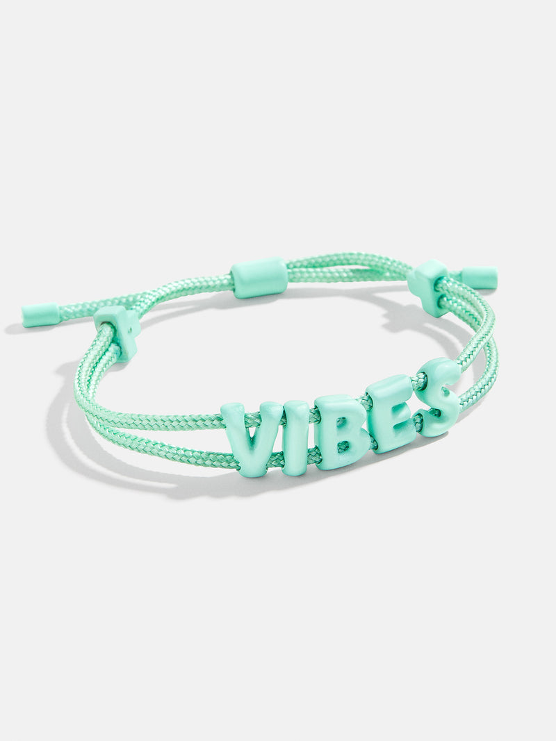 BaubleBar Vibes - 
    Adjustable pull-tie bracelet - 10 different phrases available
  
