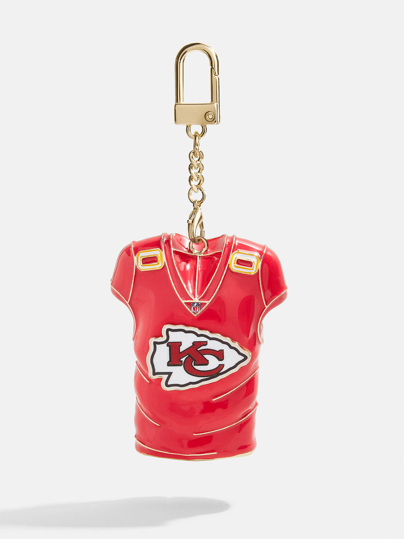 BaubleBar Kansas City Chiefs NFL Custom Jersey Bag Charm - Kansas City Chiefs - 
    NFL custom keychain and ornament
  
