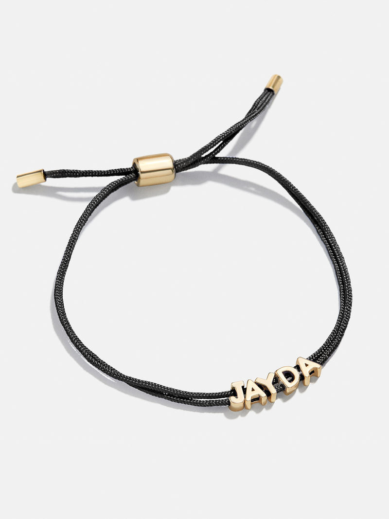 BaubleBar Custom Cord Bracelet - Black - 
    Cusotmizable bracelet
  
