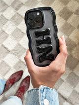 BaubleBar Wavy Custom iPhone Case - Black - 
    Enjoy 20% off - This Week Only
  
