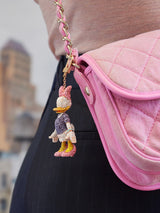 BaubleBar Disney Daisy Duck Classic Pavé Bag Charm - Daisy Duck - 
    Disney keychain