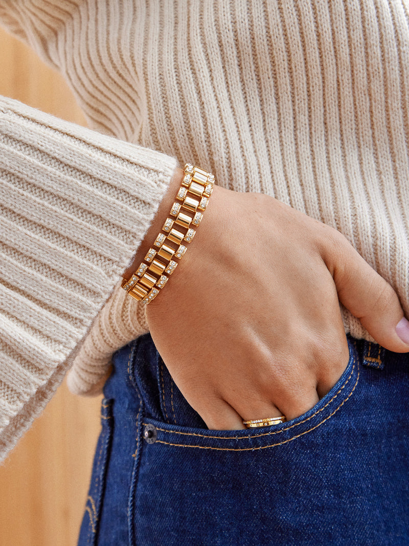 BaubleBar Ashton Bracelet - Gold - 
    Gold watch band bracelet
  
