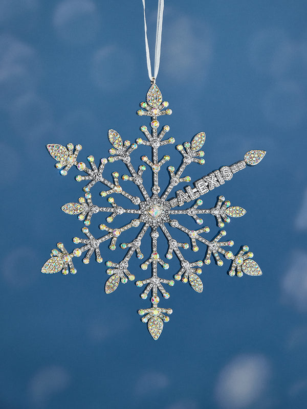 In A Flurry Custom Ornament - Silver