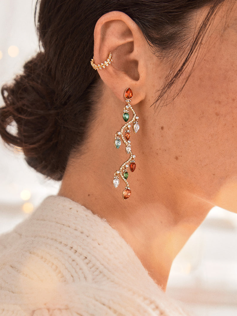 BaubleBar Bright Lights Earrings - Green/Red