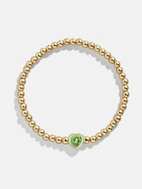 BaubleBar Green - 
    Heart gold beaded bracelet
  
