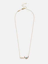 BaubleBar Disney Stitch Custom Nameplate Necklace - Mini Block - 
    Personalized name necklace