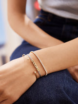 BaubleBar Custom Cord Bracelet - Silver -
20% Off Custom: Early Black Friday Access