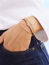 BaubleBar Custom Cord Bracelet - Metallic Red - 
    Cusotmizable bracelet
  
