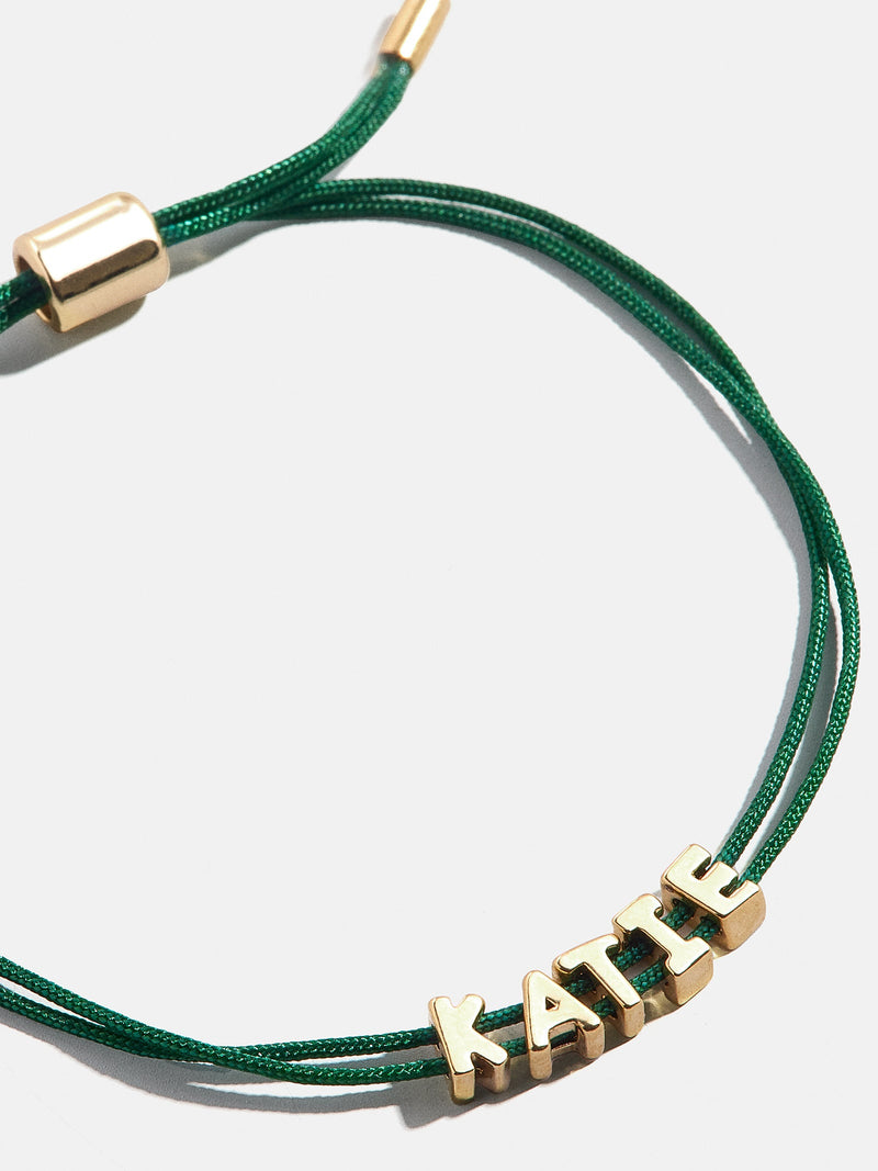 BaubleBar Custom Cord Bracelet - Dark Green - 
    Cusotmizable bracelet
  
