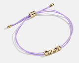 BaubleBar Custom Cord Bracelet - Lavender -
Custom nameplate bracelet