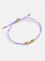 BaubleBar Custom Cord Bracelet - Lavender - 
    Cusotmizable bracelet
  
