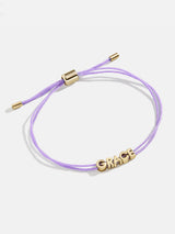 BaubleBar Custom Cord Bracelet - Lavender -
20% Off Custom: Early Black Friday Access