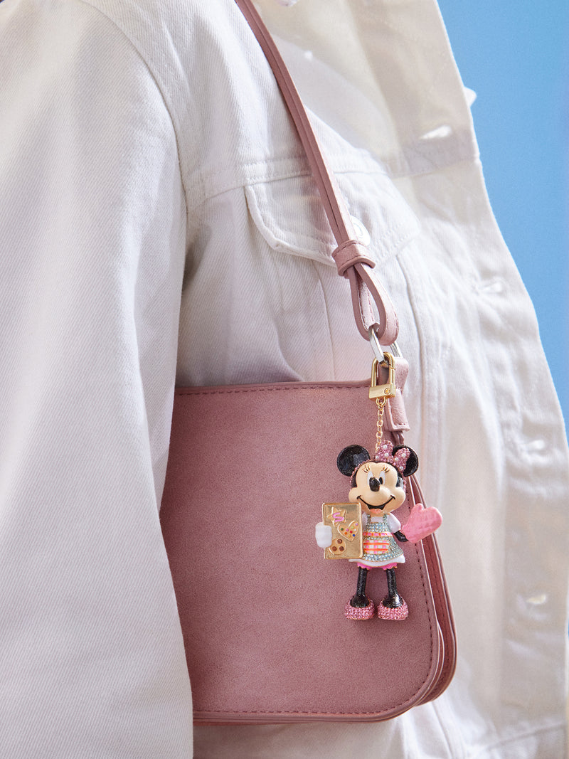 BaubleBar Minnie Mouse Disney Bag Charm - Minnie Mouse Baker - 
    Disney keychain
  
