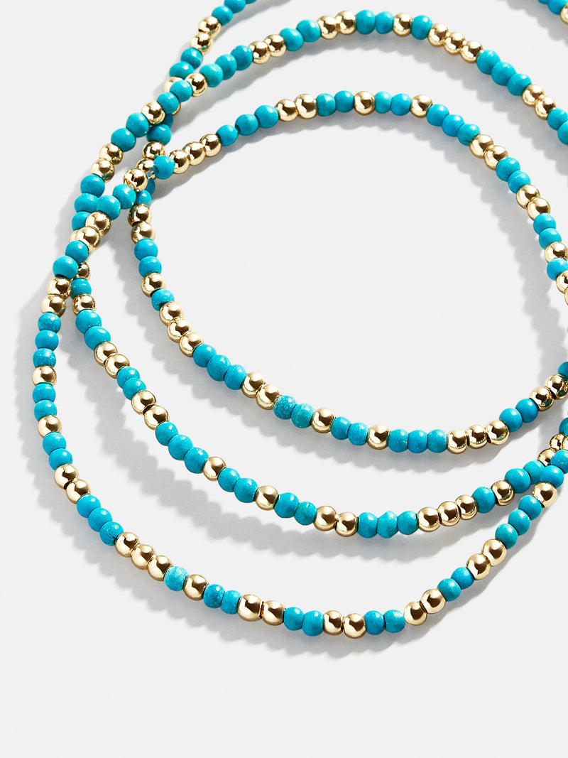 BaubleBar Sadie Bracelet Set - Turquoise - 
    Semi-precious bracelet set
  
