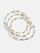 BaubleBar Sadie Bracelet Set - White - 
    Semi-precious bracelet set
  
