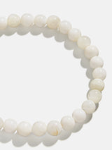 BaubleBar Cameron Semi-Precious Bracelet - Mother of Pearl - 
    Semi-precious stretch bracelet
  
