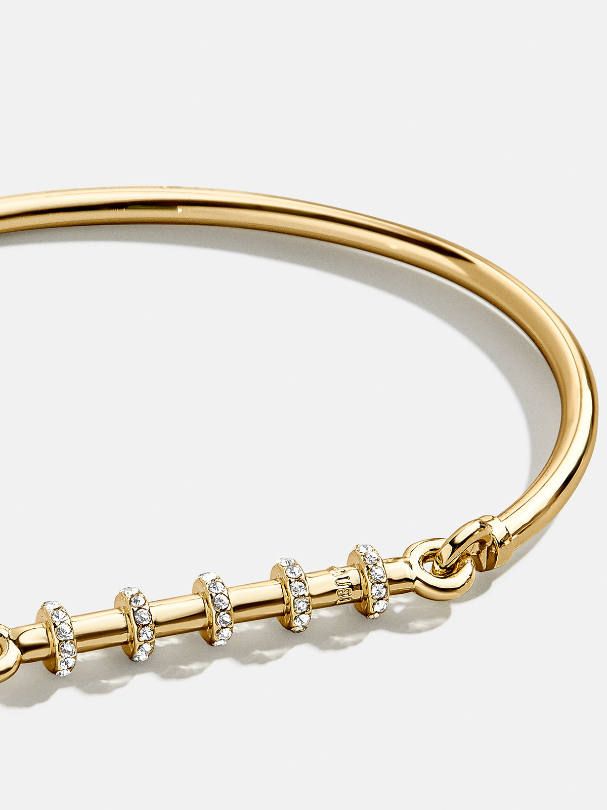Tyler Cuff Bracelet - Clear/Gold
