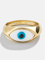 BaubleBar Good Eye Ring - Blue/Gold - 
    Evil eye ring
  
